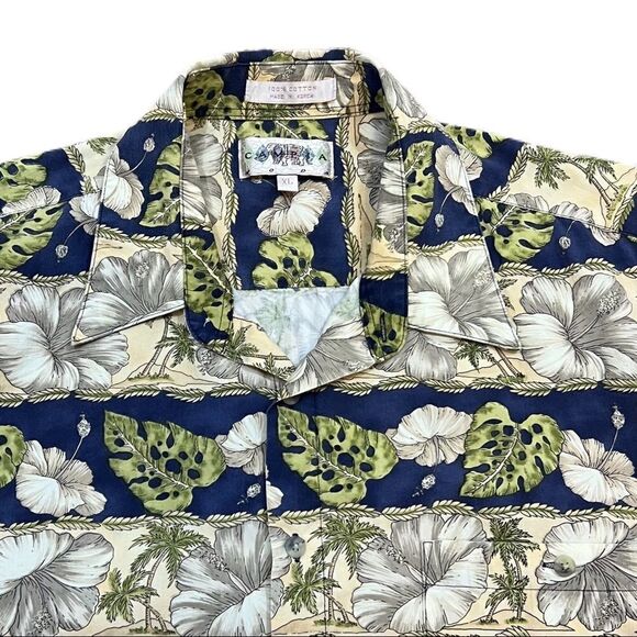 Campia Moda Tropical Button Up Short Sleeve Shirt. Size XL. Great Condition!! - Picture 2 of 7